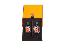 HERMÈS EARRINGS BUFFALO HORN DROP