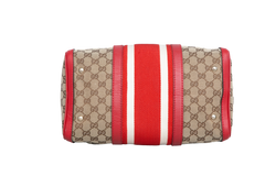 GUCCI BOSTON MEDIUM GG CANVAS & RED FIRE