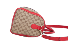 GUCCI BOSTON MEDIUM GG CANVAS & RED FIRE