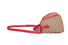 GUCCI BOSTON MEDIUM GG CANVAS & RED FIRE