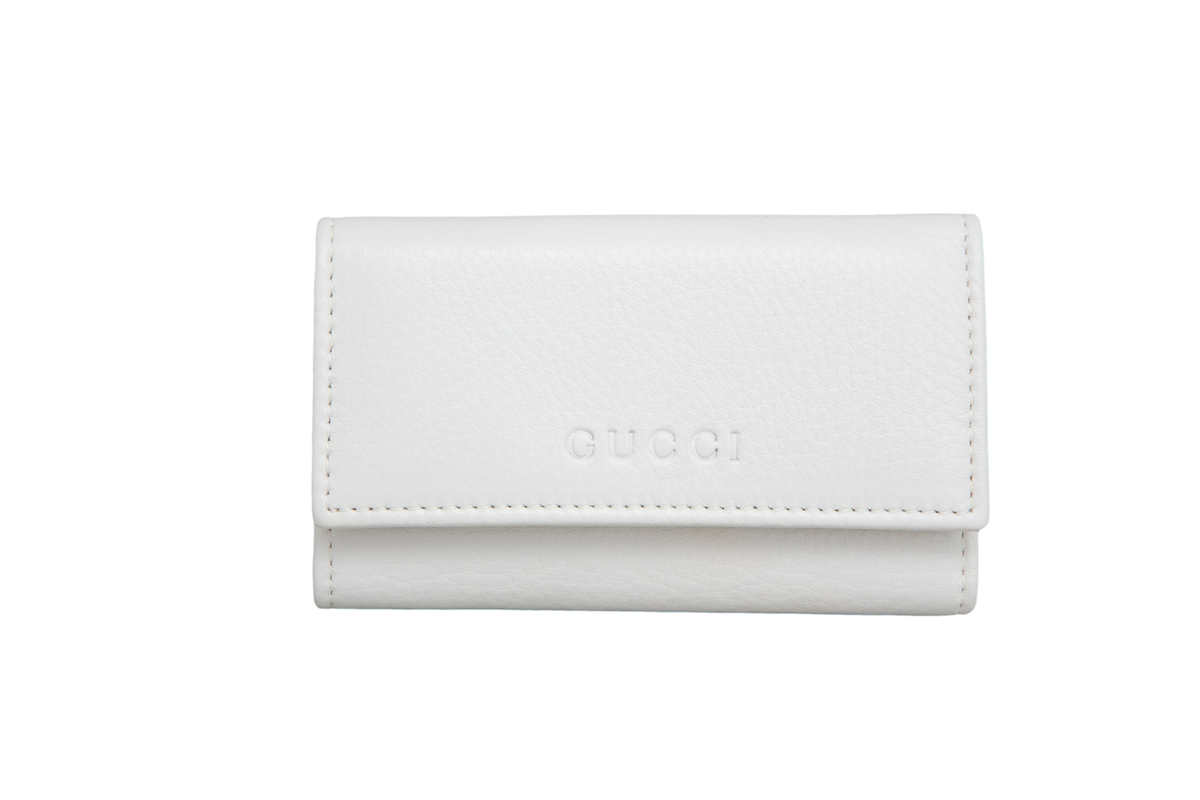 GUCCI KEY CASE 6 COMPACT OFF WHITE