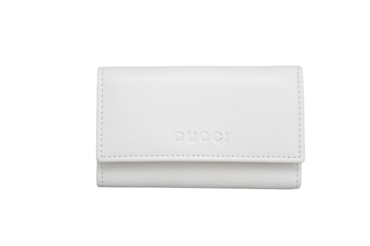 GUCCI KEY CASE 6 COMPACT OFF WHITE