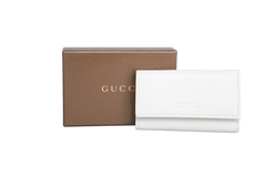 GUCCI KEY CASE 6 COMPACT OFF WHITE