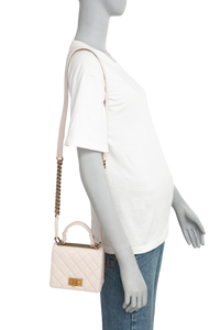 CHANEL 2.55 REISSUE SQUARE TOP HANDLE OFF WHITE