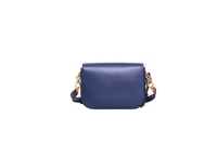GUCCI MINI HORSEBIT 1955 AZALEA CALFSKIN NAVY WITH CHARM ON BOARD