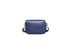 GUCCI MINI HORSEBIT 1955 AZALEA CALFSKIN NAVY WITH CHARM ON BOARD