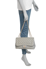 CHANEL CLASSIC FLAP JUMBO PEARL GREY