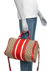 GUCCI BOSTON MEDIUM GG CANVAS & RED FIRE