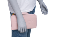 BURBERRY POUCH WALLET PALE ASH ROSE BLUSH