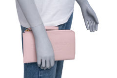 BURBERRY POUCH WALLET PALE ASH ROSE BLUSH