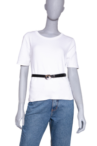 ISABEL MARANT BELT ORY BLACK/SILVER