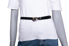ISABEL MARANT BELT ORY BLACK/SILVER
