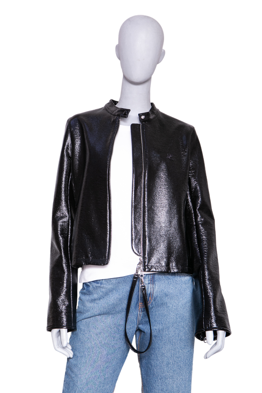 COURRÈGES CITY VINYL JACKET BLACK