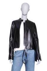 COURRÈGES CITY VINYL JACKET BLACK