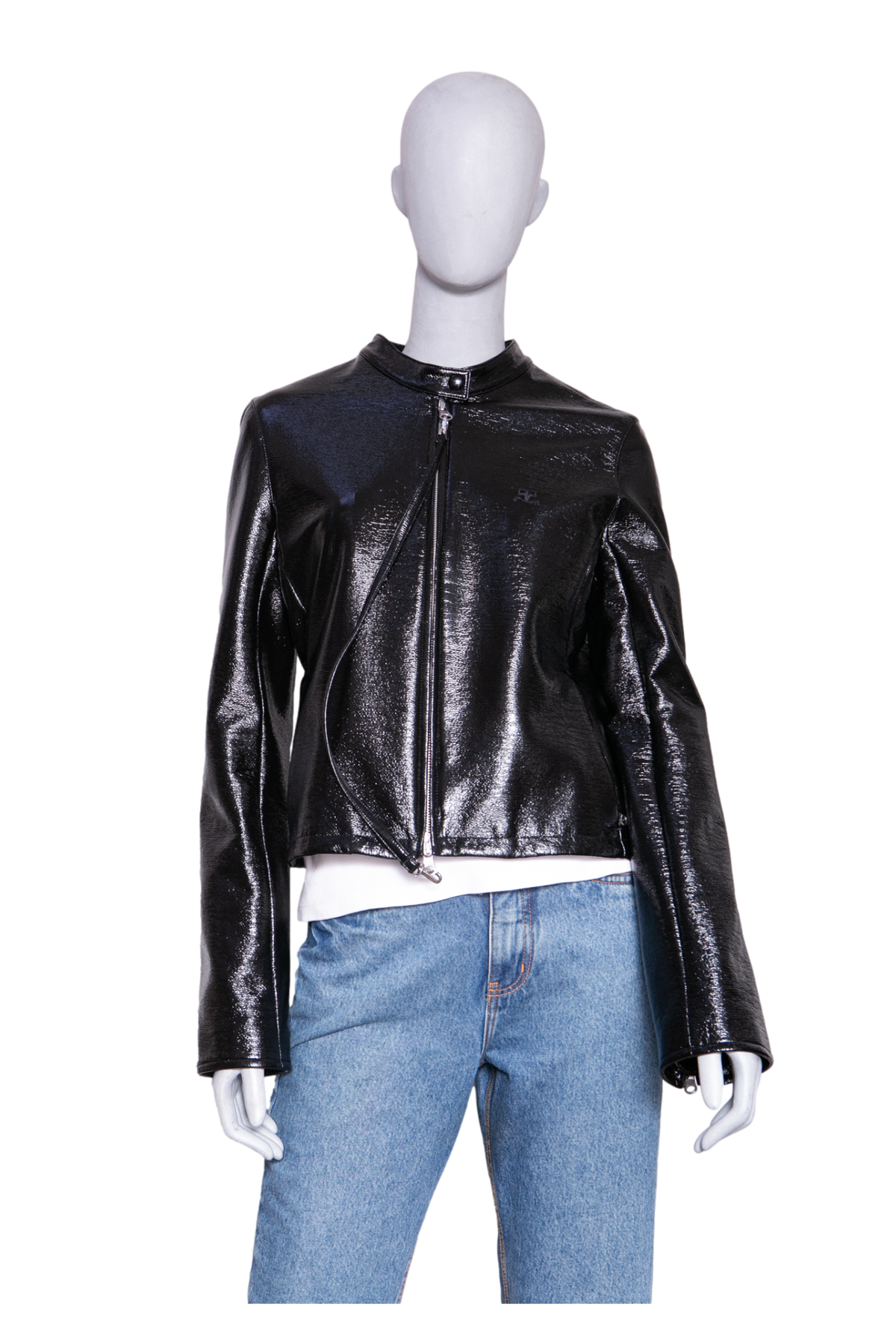 COURRÈGES CITY VINYL JACKET BLACK