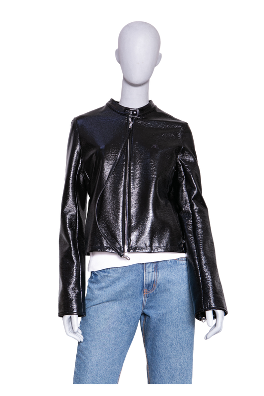 COURRÈGES CITY VINYL JACKET BLACK