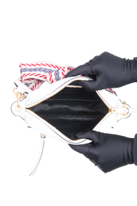 MIU MIU CROSSBODY MADRAS BANDOLIERA WHITE