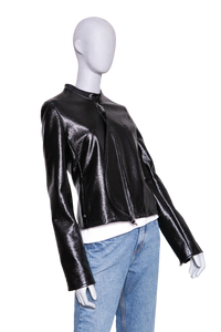 COURRÈGES CITY VINYL JACKET BLACK