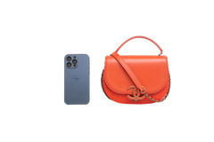 CHANEL SHOULDER BAG CURVE 2WAY ORANGE
