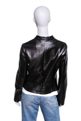 COURRÈGES CITY VINYL JACKET BLACK