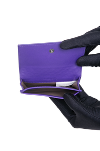 BOTTEGA WALLET FLAP INTRECCIATO PURPLE