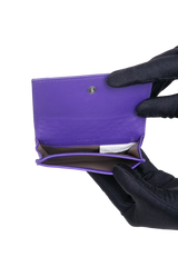 BOTTEGA WALLET FLAP INTRECCIATO PURPLE