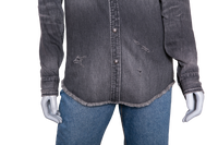 BALMAIN JACKET OVERSIZED DESTROYED BLACK