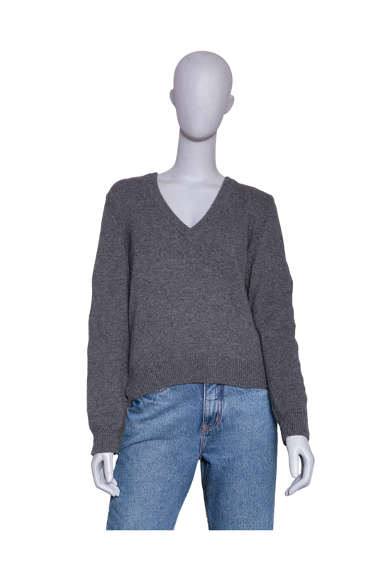 CELINE V NECK CASHMERE GREY
