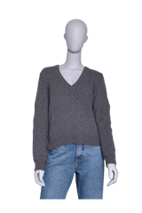 CELINE V NECK CASHMERE GREY
