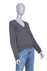 CELINE V NECK CASHMERE GREY