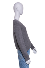 CELINE V NECK CASHMERE GREY