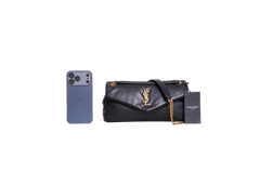 YSL CALYPSO SMALL LEATHER BLACK