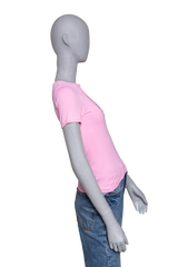 COURRÈGES PINK CIRCLE CONTRAST TSHIRT