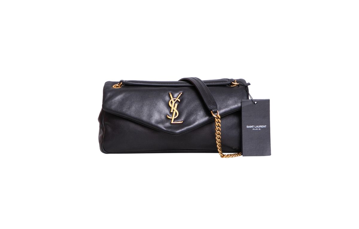 YSL CALYPSO SMALL LEATHER BLACK