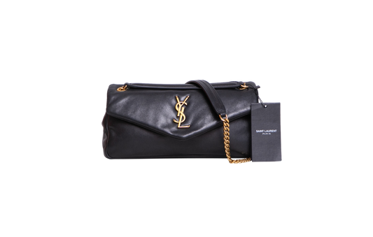 YSL CALYPSO SMALL LEATHER BLACK