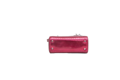 DIOR METALLIC PATENT MICRO CANNAGE MINI LADY DIOR FUCHSIA