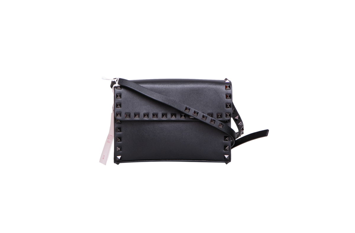 VALENTINO ROCKSTUD MINI ALL BLACK