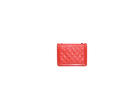 CHANEL BOY BRICK FLAP PATENT/PLEXIGLASS