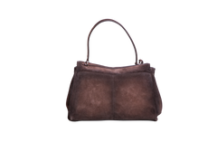 BALENCIAGA RODEO MEDIUM SUEDE LIGHT EXPRESSO-CHARM COFFEE CUP/CROISSANT