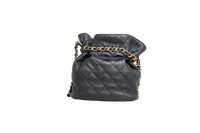 CHANEL DRAWSTRING LAMBSKIN QUILTED JEWEL