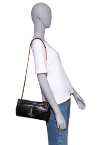 YSL CALYPSO SMALL LEATHER BLACK