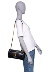 YSL CALYPSO SMALL LEATHER BLACK