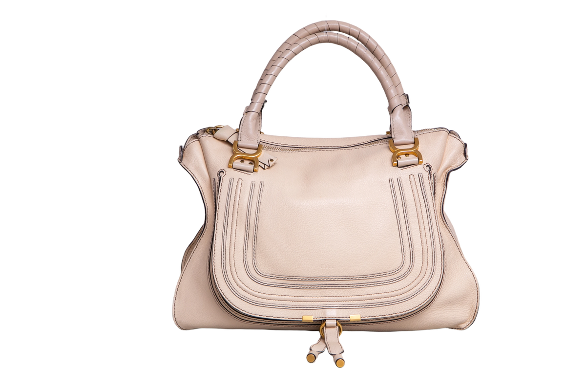 CHLOE MARCIE BAG IN GRAINED LEATHER SWEET BEIGE
