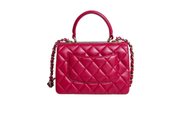 CHANEL TRENDY CC SMALL LAMBSKIN CHERRY