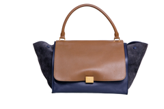 CELINE TRAPEZE LARGE MARINE & CARAMEL