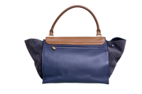 CELINE TRAPEZE LARGE MARINE & CARAMEL