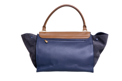 CELINE TRAPEZE LARGE MARINE & CARAMEL