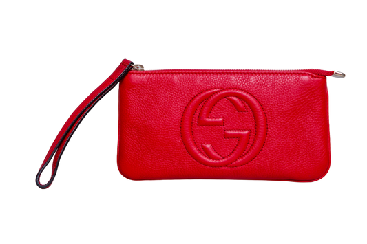 GUCCI CLUTCH WRISTLET SOHO RED