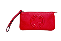 GUCCI CLUTCH WRISTLET SOHO RED