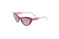 MIU MIU CATEYE ACETATE CRYSTAL BURGUNDY/ROSE